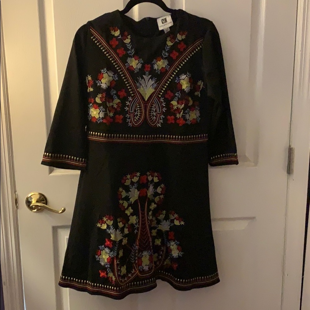 Black Embroidered dress